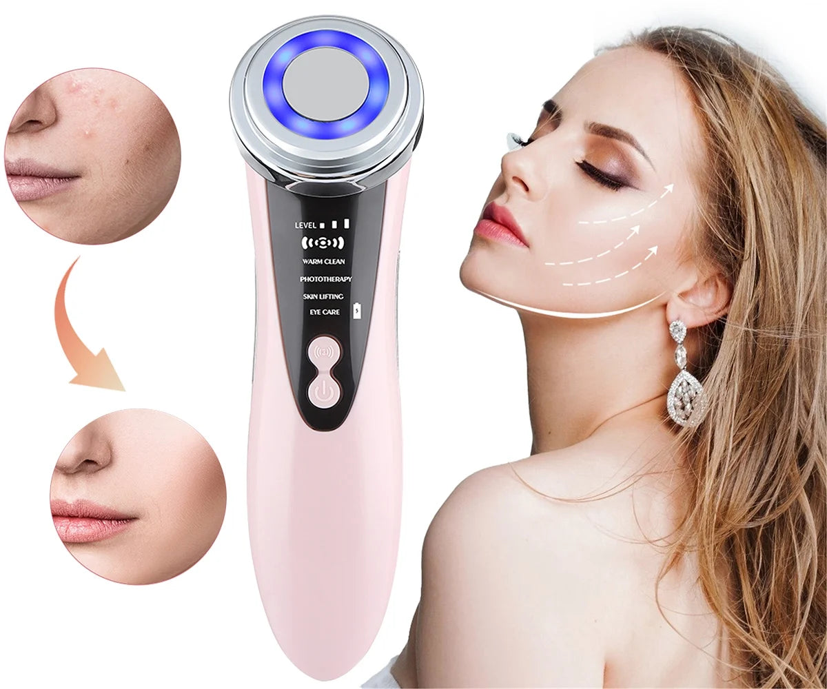 Masajeador Facial con Led terapia