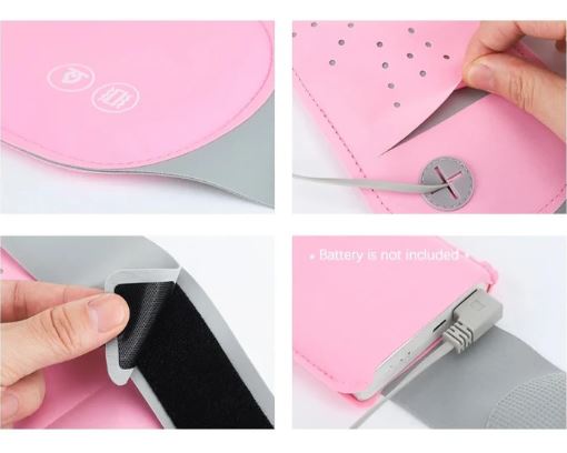 Cinturon calefactado para dolores menstruales, cólicos y molestias abdominales