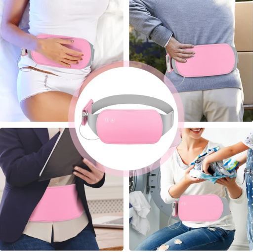 Cinturon calefactado para dolores  menstruales, cólicos y molestias abdominales